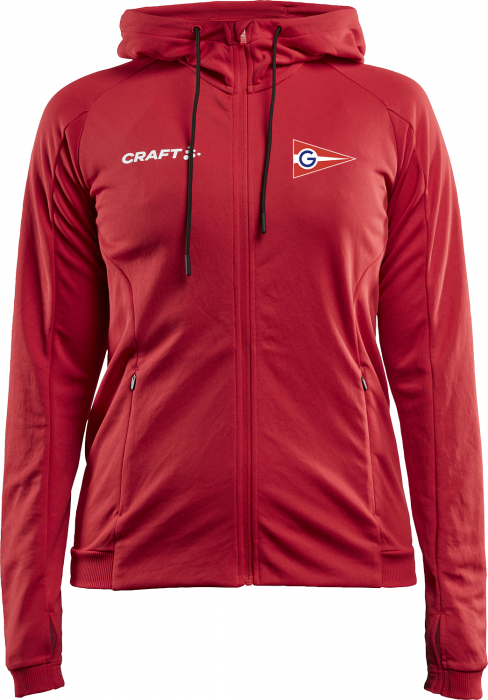 Craft - Evolve Jacket With Hood Woman - Rouge