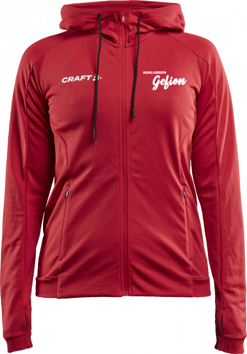 Craft - Evolve Jacket With Hood Woman - Rot